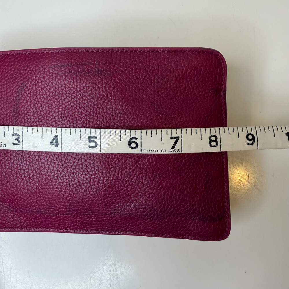 Coach Crossbody Bag Womens Magenta Pebbled Leather G1592-64798 Barbiecore 8in - Picture 15 of 16